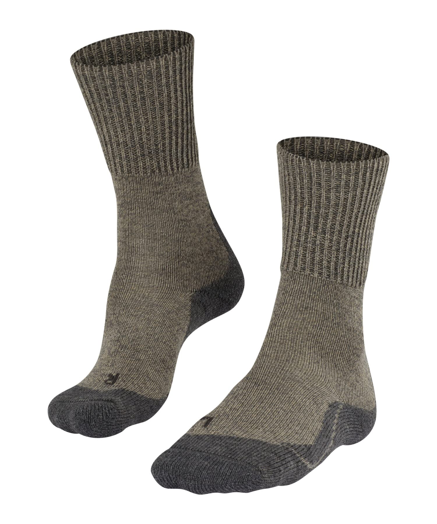 FALKE Herren Wandersocken TK1 Adventure Wool M SO Wolle antiblasen dick 1 Paar, Beige (Kitt Mouline 4310), 39-41