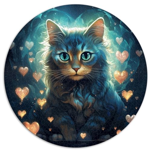 Puzzle | Puzzle „Katze in der Galaxie“, Puzzle für Erwachsene, 1000 Teile, 67,5 x 67,5 cm, Puzzle als Geburtstagsgeschenk, Geschenk für oder, Wandkunst