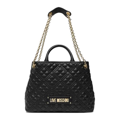 Love Moschino Damen Borsa Quilted Pu Nero Umhngetasche, Schwarz