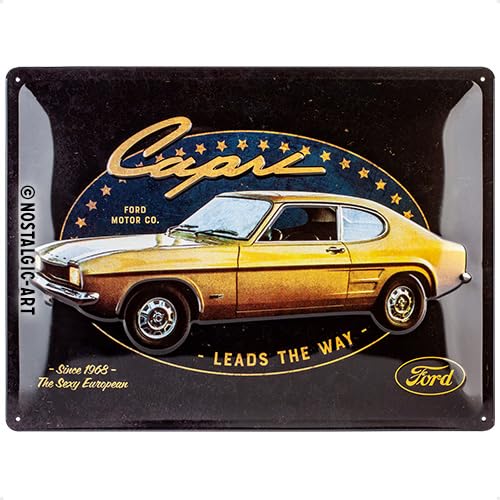 Nostalgic-Art Retro Blechschild, Ford Capri – Special Edition – Geschenk-Idee für Auto Fans, aus Metall, Vintage-Design zur Dekoration, 30 x 40 cm