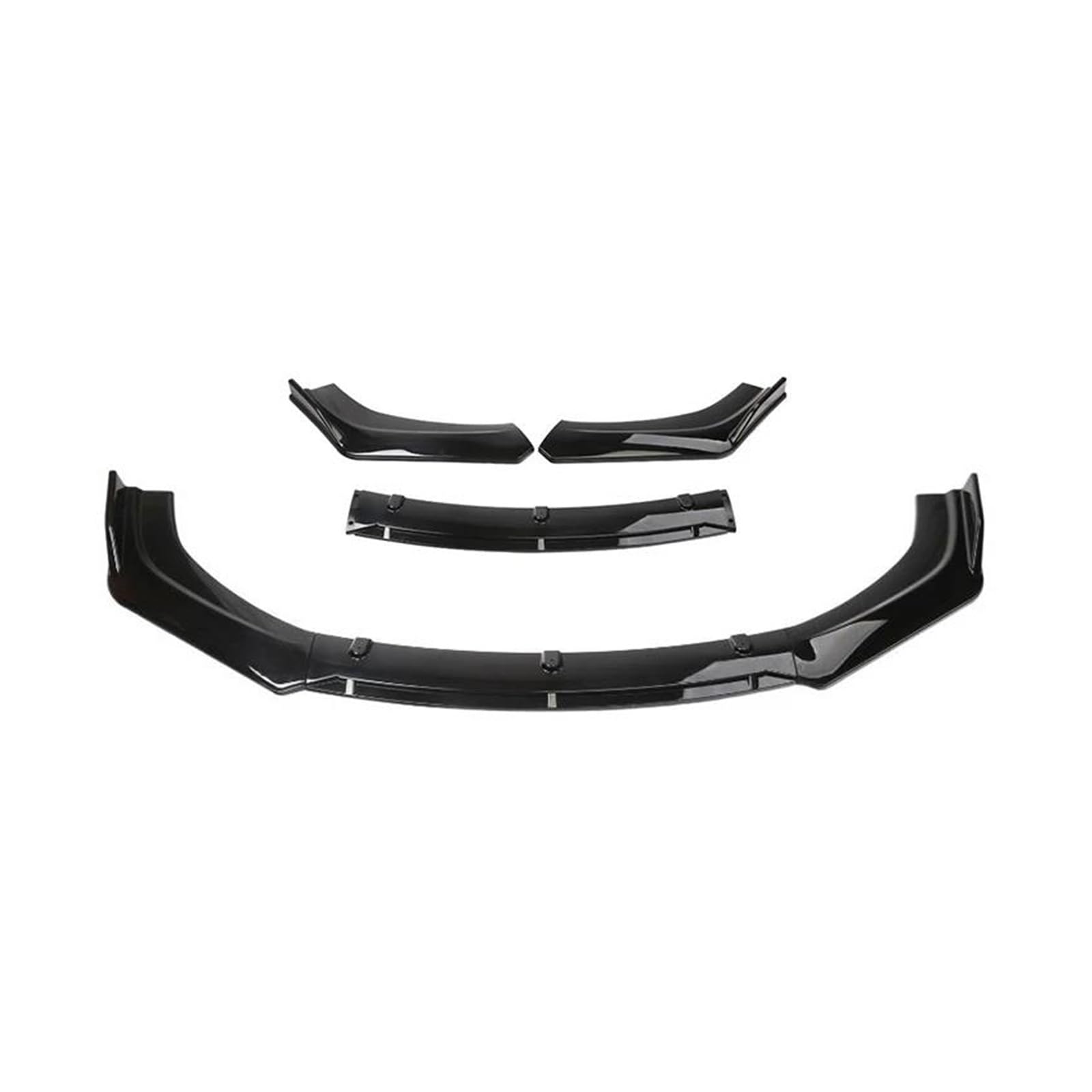 Frontspoiler Lippe Für A6 Für Allroad Für A4 Für Allroad Frontstoßstange Lip Body Kit Spoiler Diffusor Deflektor Sport Modifikation Zubehör Frontstoßstange Spoiler(Bright Black)