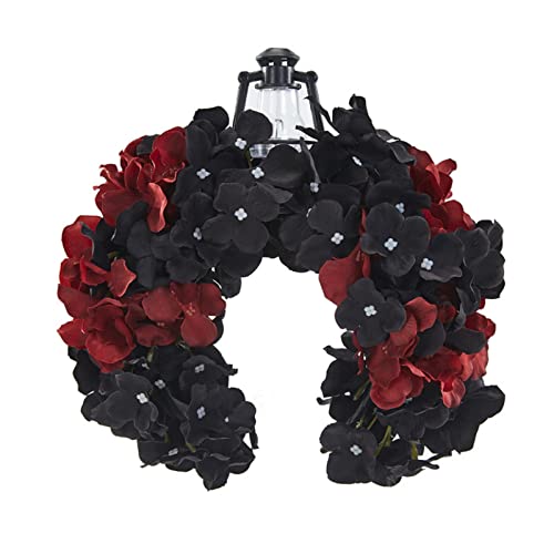 Halloween-Kopfbedeckung, Blumen-Dekorationen, Gothic-Stirnband, Cosplays, Haarschmuck, Kopfbedeckung, Damen-Haarband für Party, Gothic, Blumen-Stirnband, Kopfschmuck, Haarschmuck, Halloween, Fasching,