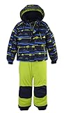 first instinct by killtec FISW 5 MNS Jckt and PNTS 3 in 1 Skioverall/Schneeanzug mit abzippbarer Hose und Kapuze, Lime, 110/116