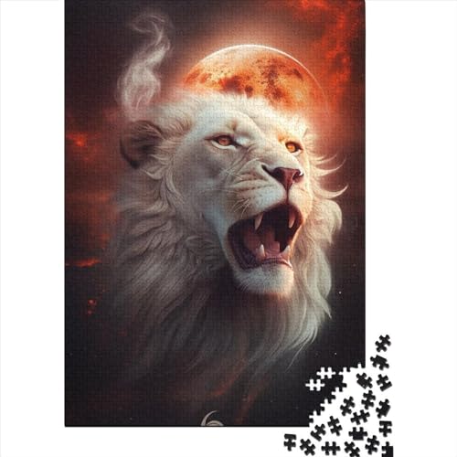 1000 Puzzles für Erwachsene, 1000 Teile, Blood Moon Predators, Puzzles für Erwachsene, Teenager-Puzzles für Erwachsene, Lernspiel, Herausforderungsspielzeug, 29,53 x 19,69 Zoll