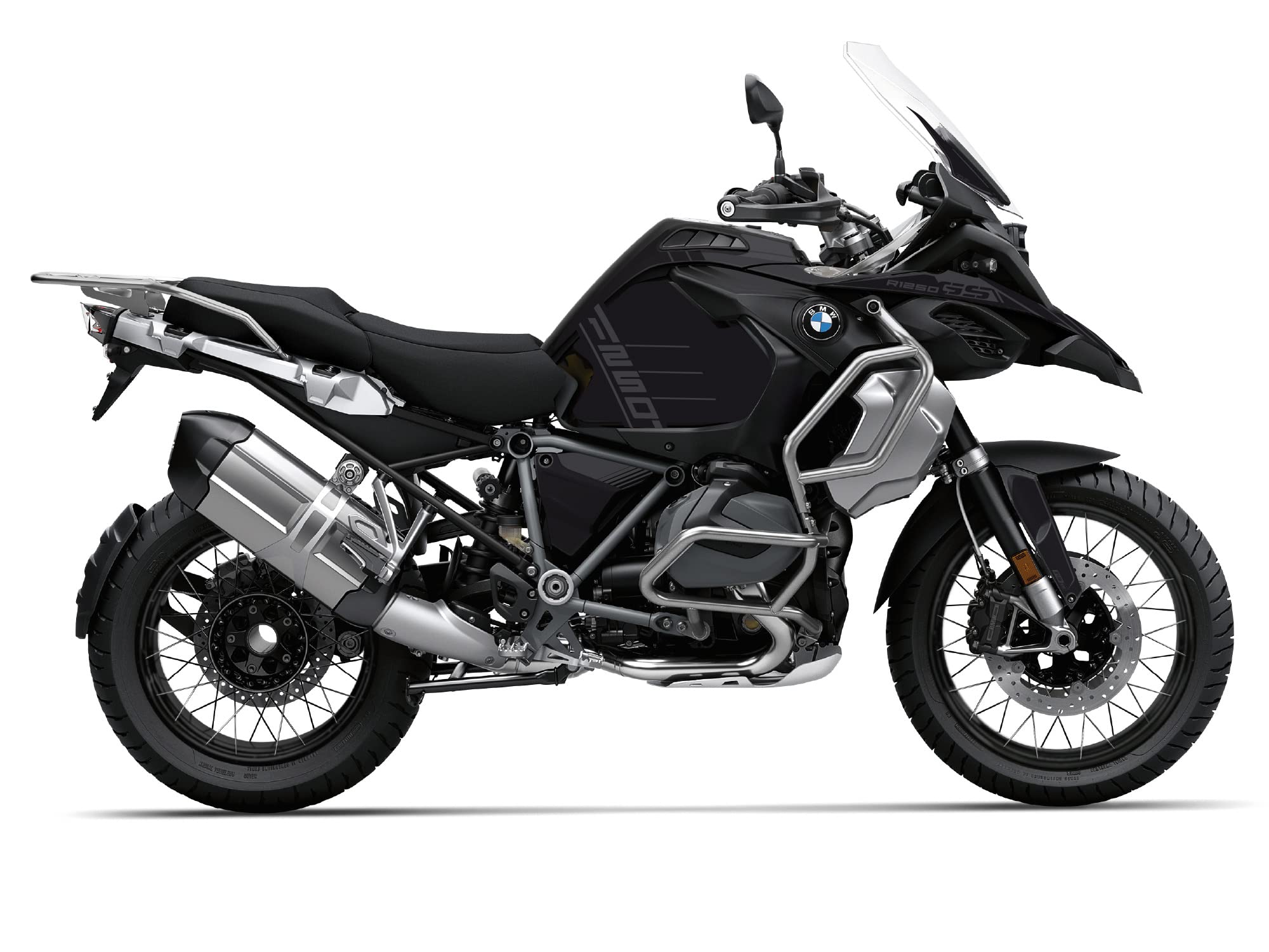 UNIRACING Dekoration Schutz Aufkleber Kit für BMW R1250 GS Adventure 2019-23 40th Anniversary, Anthrazit