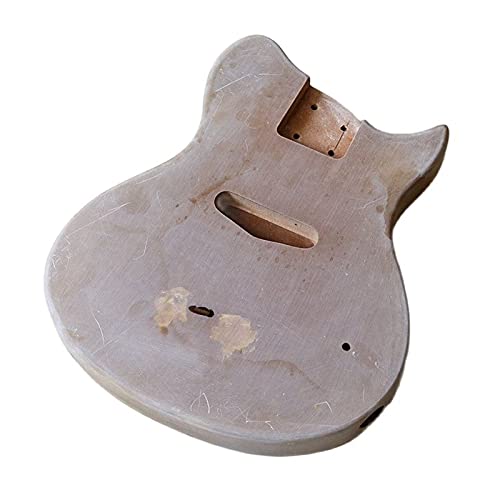 Gitarrenkorpus unfertig Kindern E- Gitarrenkörper NS Gitarre-Körpergrau-Mini-Gitarre- Barrel Matt-Finish-DIY-Körperteile