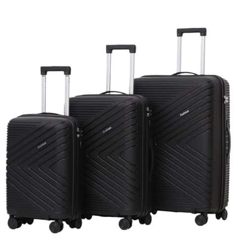 RUVOO Koffer Trolley Reisekoffer Gepäcksets 3-teiliger Koffer Mit Doppelten Spinnerrädern Und TSA-Schloss, 360° Geräuschlose Spinnerräder Koffer Gepäck Rollkoffer (Color : H, Size : 20+24+28 in)