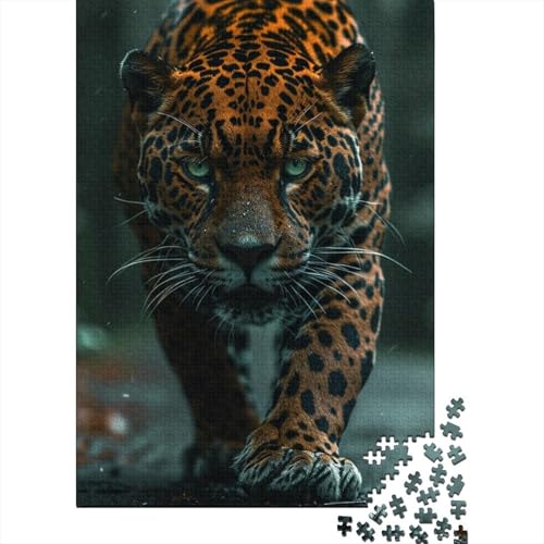 Herumstreunende Jaguare, großes Puzzle für Erwachsene, 500 Teile, Puzzle-Geschenke, Puzzles für Erwachsene, Lernspiel, Herausforderungsspielzeug, 52 x 38 cm