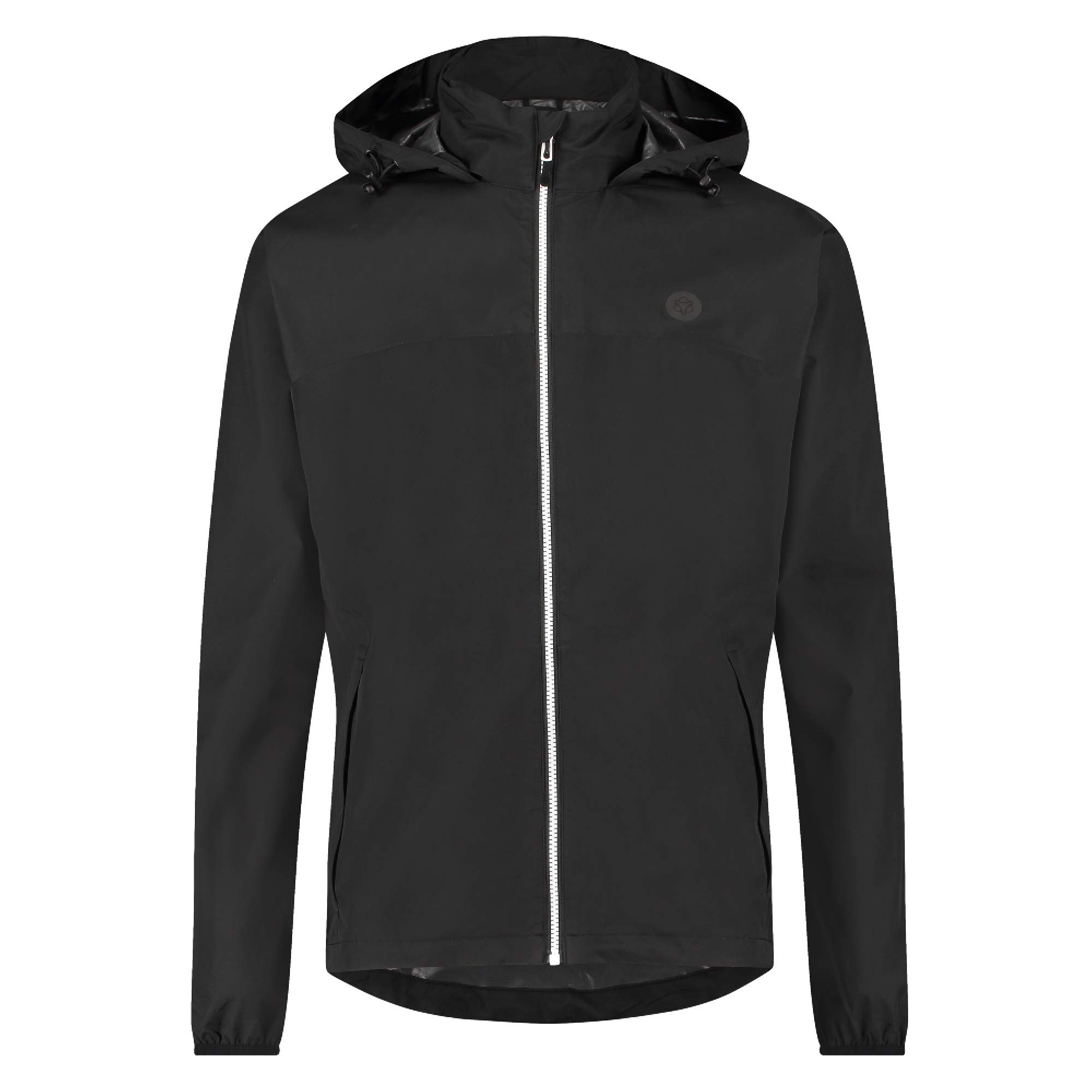 AGU GO Essential Regenjacke Damen & Herren, Fahrradjacke Wasserdicht & Winddicht, Atmungsaktiv, Reflektierend, Unisex, XL, Schwarz