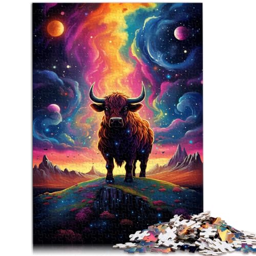 Puzzles Gift Symphony Cow Puzzles für Erwachsene, 1000 Teile, Holzpuzzle, lustige Aktivitäten zu Hause, Geburtstagsgeschenk, Reisegeschenke, 1000 Teile (50 x 75 cm)