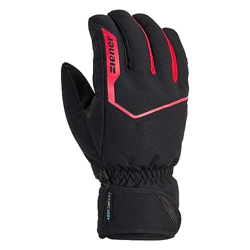 Ziener Herren GARIGON Ski-Handschuhe / Wintersport | wasserdicht, atmungsaktiv, red, 7,5