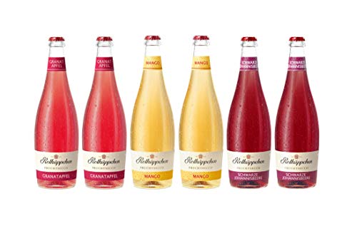 Rotkäppchen Fruchtsecco Mix-Set – Fruchtsecco Granatapfel (2 x 0,75l), Fruchtsecco Mango (2 x 0,75l), Fruchtsecco Schwarze Johannisbeere (2 x 0,75l)