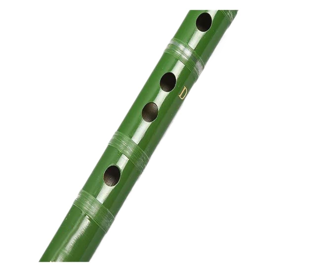 flûte en bambou c Bambusflöte Professionelle Quer Bambu Flauta Holzblasinstrument Musikinstrument Dizi 3 Farbe Gute Stimme Panflöte(Green flute)