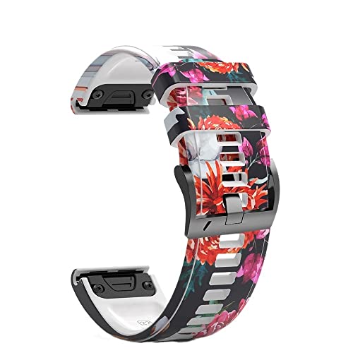 BANDKIT Sport-Silikon-Uhrenarmband für Garmin Fenix 6X 6 6S Pro 5X 5 5S Plus 3HR, einfache Passform, Schnellverschluss-Armband, Zubehör, For Approach S60 S62, Achat