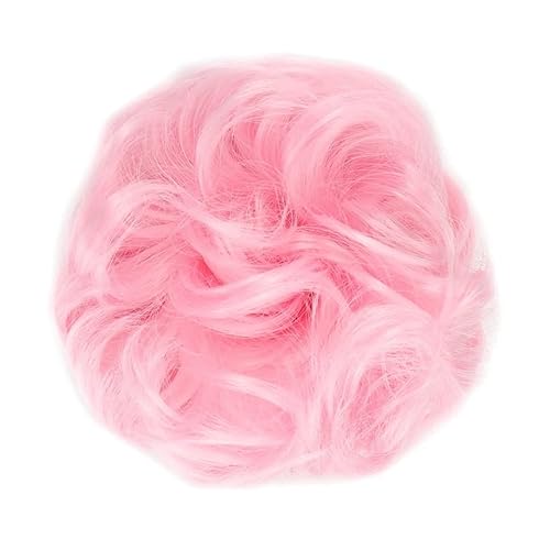 Bun Haarteile (1/2 Stück) Dutt-Pferdeschwanz-Haarverlängerungen for Frauen, Mädchen, Kinder, synthetische lockige Donut-Chignon-Haarteile, elastisches Haarband, Hochsteckfrisur, Chignon, flauschiges,