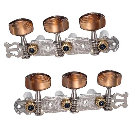 Strings Tuning Pegs Mechaniken Für Gitarre 2er-Pack langlebige klassische Akustikgitarren-Mechanik-Stimmkopfschlüsselnägel aus Metall für Gitarrenteile