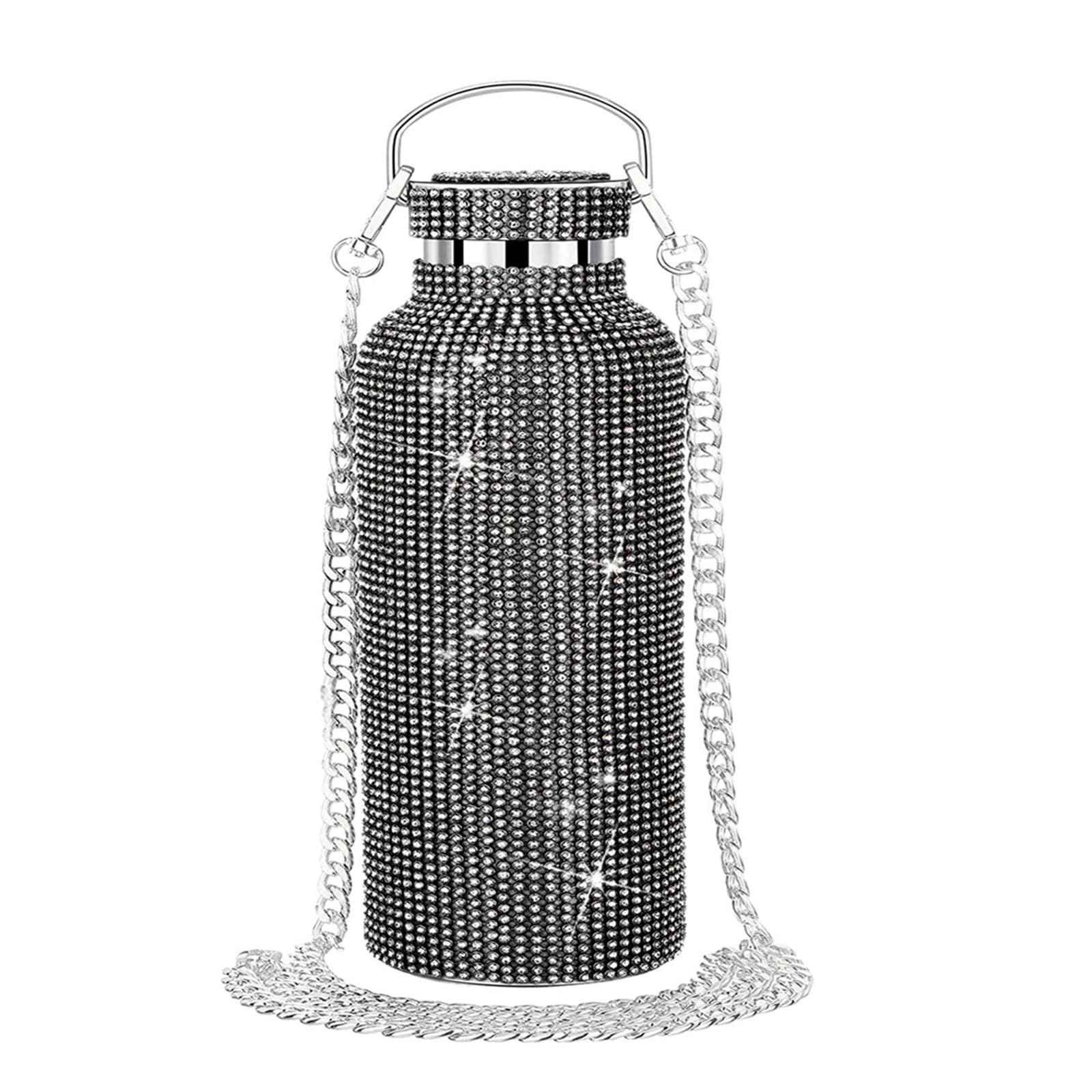 Holiday Bling Diamond Wasserflasche Glitzerbecher Edelstahl ThermalBottle Nachfüllbare Wasserflasche