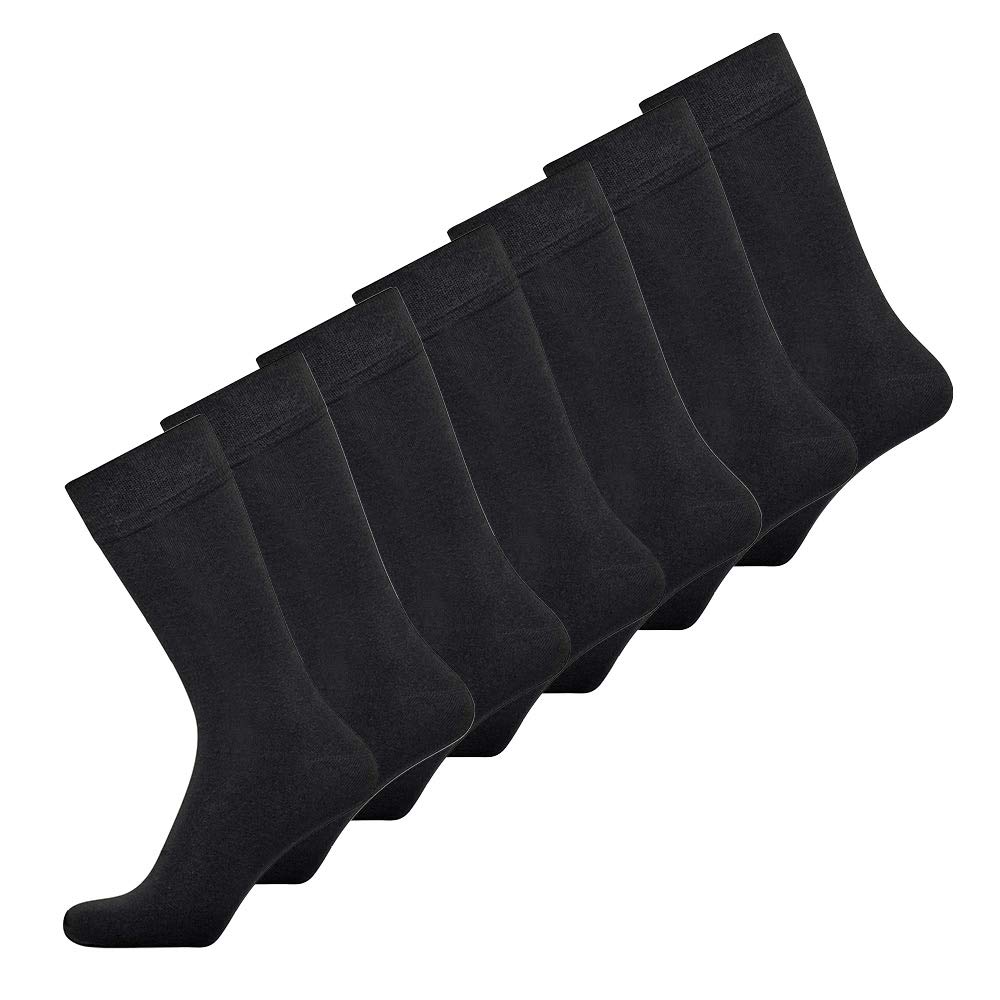 jbs Socken Herren aus Bambus-Viskose (7 Pack) Sportsocken Atmungsaktiv, Langlebig, Hochwertig, Ganzjährig und weich auf der Haut (Schnelltrockend), Mehrfarbig, Schwarz, 37-48