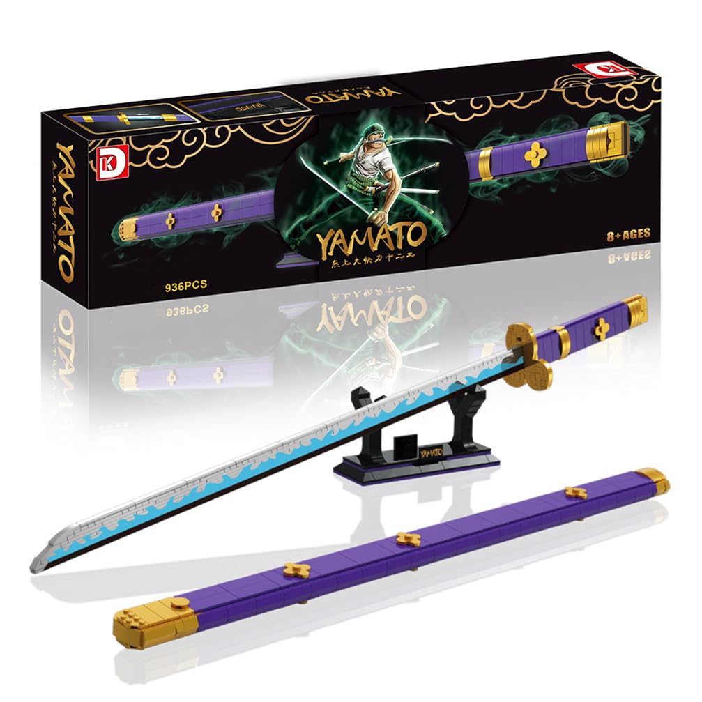 HEYCCO ONE Piece Roronoa Zoro Katana Sets, Sehr Schöne 3D-Dekoration,yamato