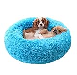 Monba Premium Orthopädisches Haustierbett für große und extra große Hunde,Donut Hundebett Weiches Plüsch Rundes Hundesofa mit Wasserfeste Unterseite,Hundekörbchen waschbar