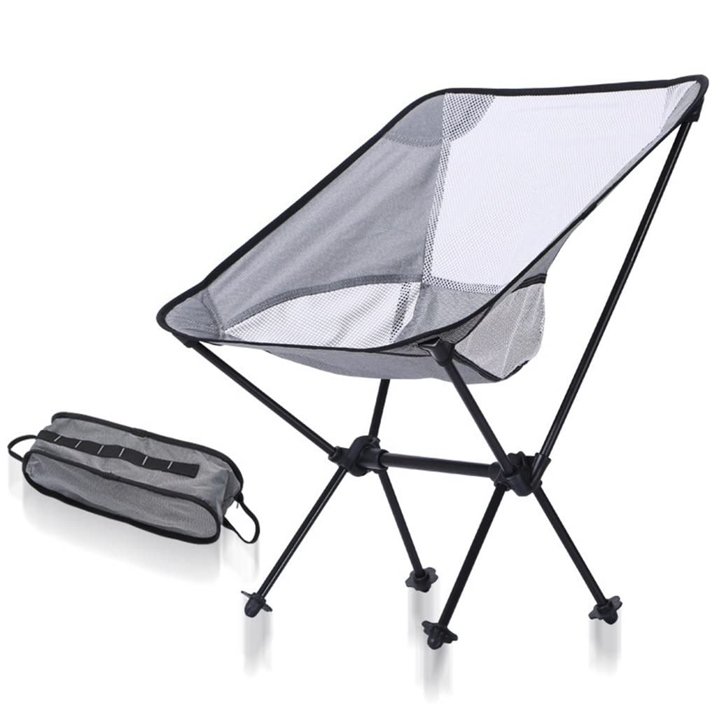 QYZUJIKL Outdoor Camping Klappstuhl Ultraleicht Tragbare Luftfahrt Aluminium Angeln Strand Picknick Mond Stuhl