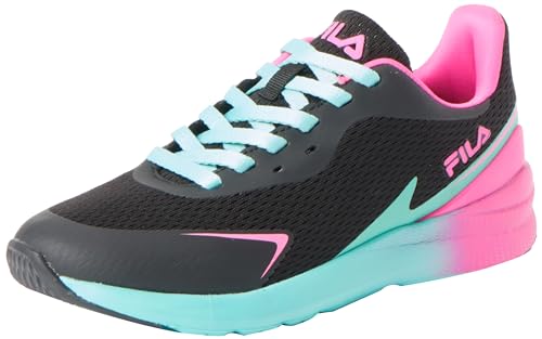 FILA Crusher Teens Laufschuh, Black-Pink Glo, 39 EU