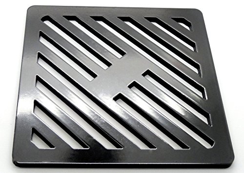 250 mm 25 cm, solides Metall quadratisch Edelstahl Gully Grid Heavy Duty Ablauf, Reiben wie Gusseisen, stärker