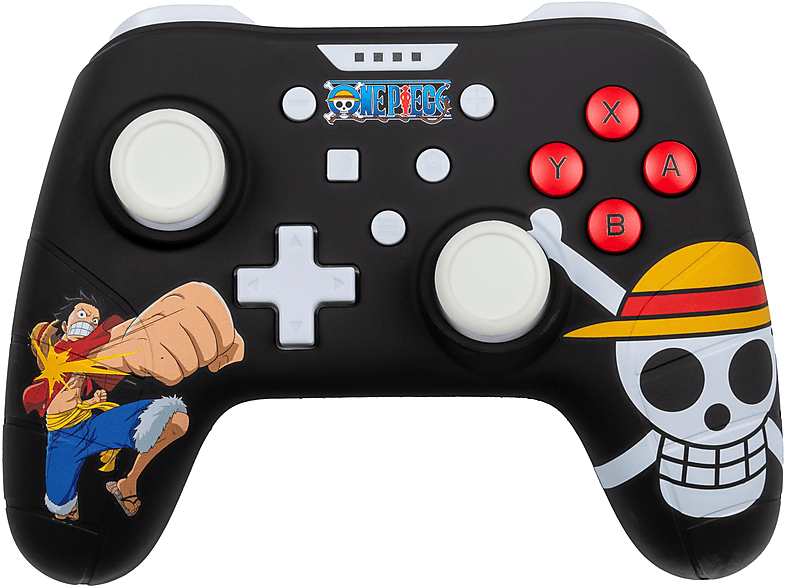 KONIX One Piece Controller Schwarz für Nintendo Switch, PC