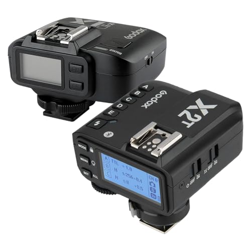 GODOX Set Sender X2 und Empfänger X1 Kompatibel mit Nikon - 5 Größen und 32 Kanäle - Hochgeschwindigkeitssynchronisation bis zu 1/8000s