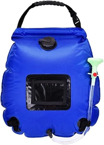 Tragbare Duschen, Solar-Duschbeutel, Trinkbeutel – Hygiene, 5 Gallonen/20 l Duschbeutel, mit abnehmbarem Schlauch und EIN-/ausschaltbarem Duschkopf für Outdoor-Reisen, Wandern, Sommerdusche,