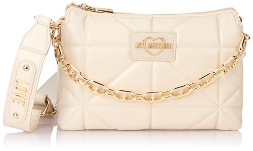 Love Moschino Damen Jc4152pp1llq0110 Schultertasche, Elfenbein