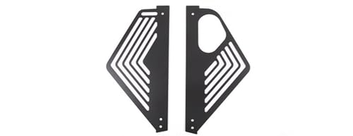 Interieurleisten Für Chevrolet Für Corvette Für C8 2020-2023 Auto Motor Fach Tilt Stange Seite Klappe Aluminium Legierung Innen Zubehör 2Pcs Innenausstattung(Style C Black)