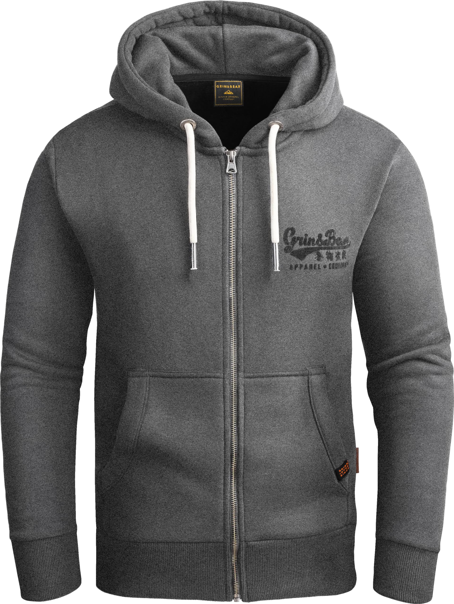 Grin&Bear Hoodie Herren Sweatshirt GEC603 Anthrazit S