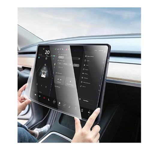 GHTOITW Navigation Displayschutz Für Tesla Für Modell 3 Y 2023 2022 2021 Center Control Navigation Film Auto Ändern Zubehör 9H Matt Gehärtetem Glas Displayschutzfolie(Matte)