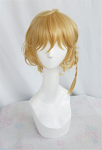 LINLINCD-Anime Coser Wig Cosplay Wig Masamune Kun Vengeance Green Wigs Corta Cosplay Teil der Mode Anime Kostüm Menschliche Vollperücken Synthetisches Haar Hitzebeständige Faser