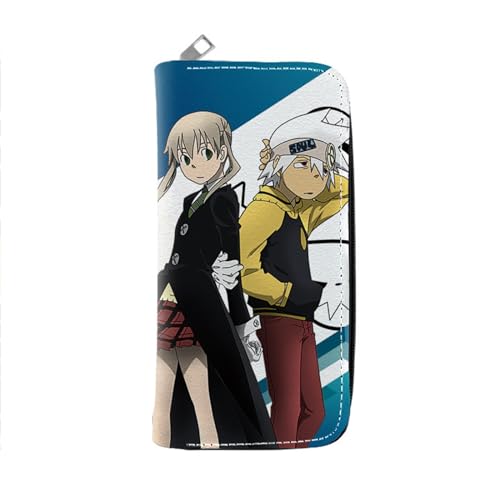 RYNDEX So-ul Eat-er Anime Geldbörse, Lustig Süß Spaß Card Holder Wallet, Mädchen Geldtasche mit Münzfach und Geldscheinfach(Color:Multicolor 5)