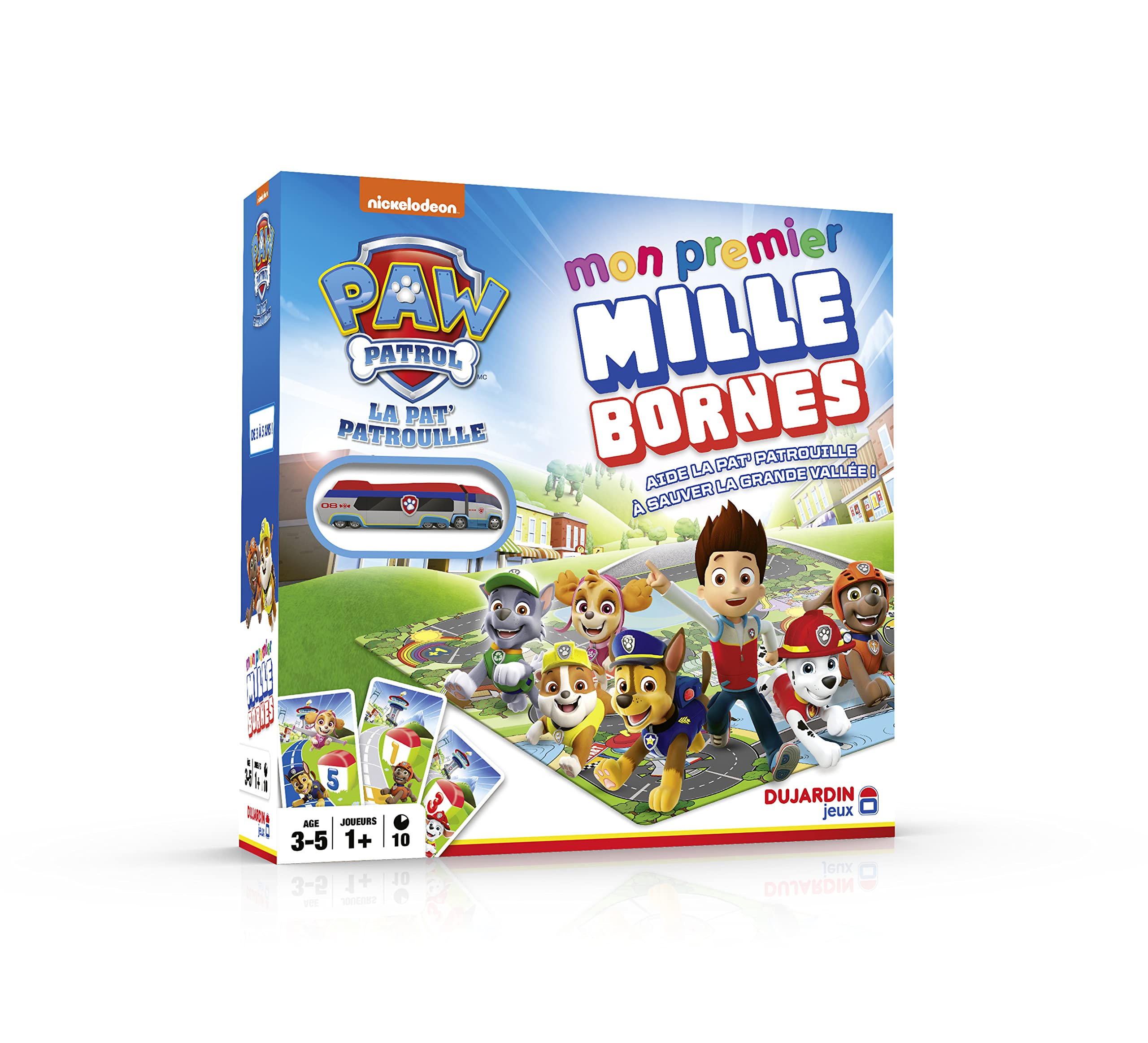 Dujardin - Mille Bornes – Paw Patrol – Gesichtsspiel – zum Spielen in der Familie – 3 – 5 Jahre