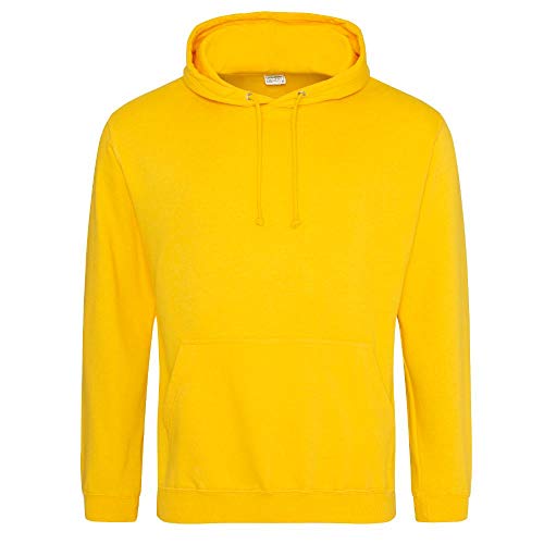 Just Hoods - Unisex College Hoodie/Gold, 3XL