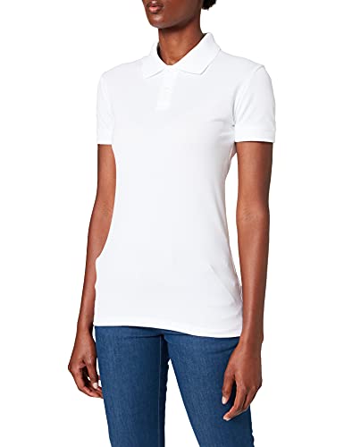 Trigema Damen Poloshirt, Weiß (weiß 001), 40 (Herstellergröße: M)