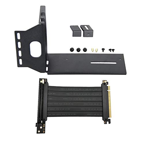 Torribala Vertikaler GPU Stand Bild Karten Halter mit PCI Express VerläNgerungs Kabel Feste GPU PCI-E Eingebaute Vertikale Halterung