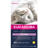 Eukanuba Kitten Premium Trockenfutter für Kätzchen von 1-12 Monate, fördert gesundes Wachstum, hoher Fleischanteil 4Kg