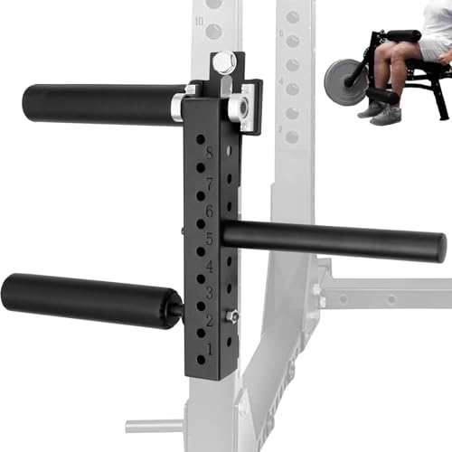 ROGHA Am Power Rack montierte Beinstrecker- und Curl-Maschine für Heimfitnessgeräte, Beinstrecker-Ausrüstung im Sitzen, Verstellbarer Beinfitnessgeräte-Aufsatz,50mmdiameter-18mm