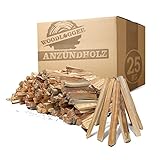 Woodlogger 30 KG Anzündholz I trockenes Anfeuerholz I premium Anmachholz I ofenfertiges Brennholz I Holz für Kaminofen, Lagerfeuer, Feuerschalen, Ofen I sauberes Grillholz I hochwertige Kaminanzünder