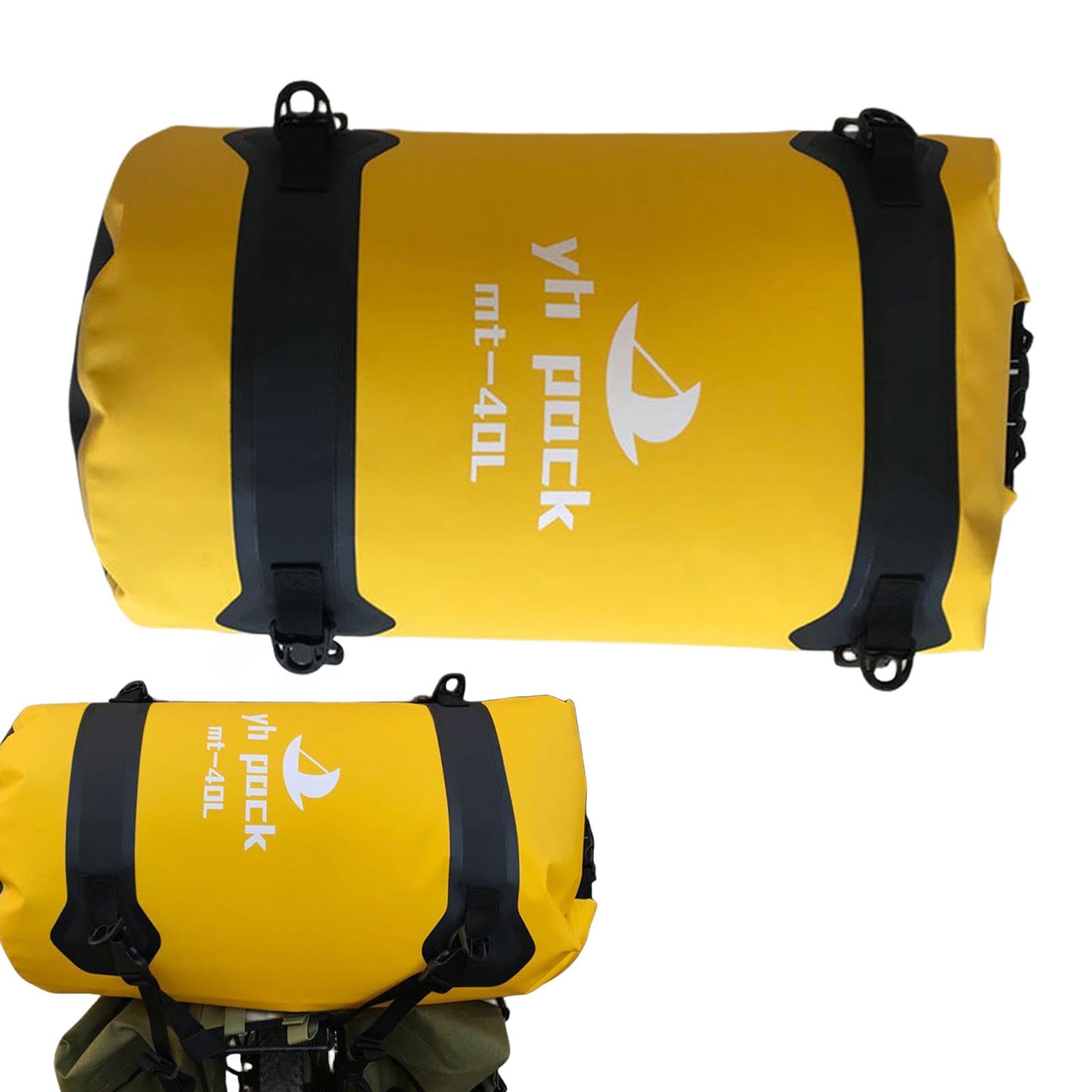 Trockentaschen wasserdicht, wasserdichte Reisetasche, 40L Camping Dry Bag Wasserdichter Trockensack, Motorrad-Reisetasche, große Reise-Trocken-Reisetasche für die meisten hinten montierten Fahrräder