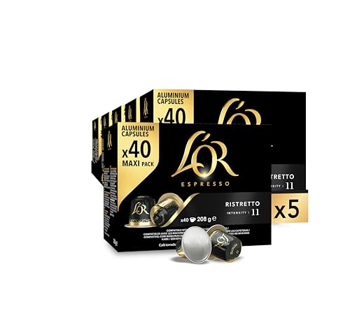 LOr 4028490 Nespresso Ristretto Kapseln, 40 Stück