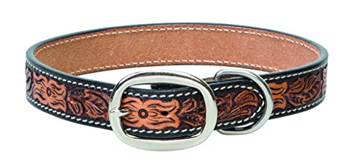 Weaver Pet Floral Tooled Dog Collar