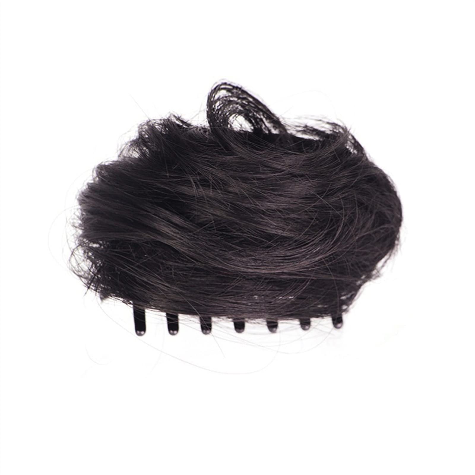 Bun Haarteile Dutt Messy Wavy Curly Scrunchies Clip-in-Claw-Haarknoten for die tägliche Party, synthetischer Chignon, zerzaustes Hochsteckfrisur-Haarteil, Haarverlängerung, Donut-Claw-Clip-Haar Brötch