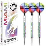 RED DRAGON Miami 24 Gramm Professionelles Tungsten-Dart-Set mit Flights und Schäften