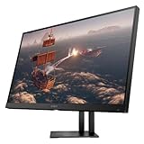 Omen 27i 2K Gaming Monitor - 27 Zoll Bildschirm, QHD IPS Display, 165Hz, Adaptive Sync, HDMI, DisplayPort, 3xUSB, 1ms Reaktionszeit, höhenverstellbar, Ambient RGB, schwarz