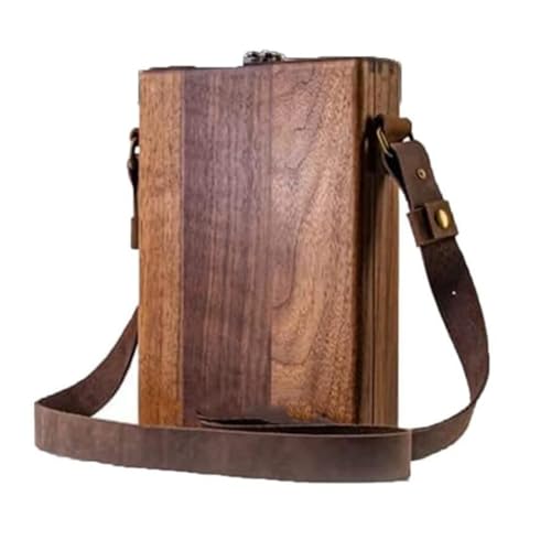 Nemeaii Messenger Holzkiste, Handgefertigte Umhängetasche Tragbare Künstler Werkzeugtasche Malpinsel Werkzeug für Outdoor Malerei, Einfach zu Verwenden Langlebig Feine Verarbeitung